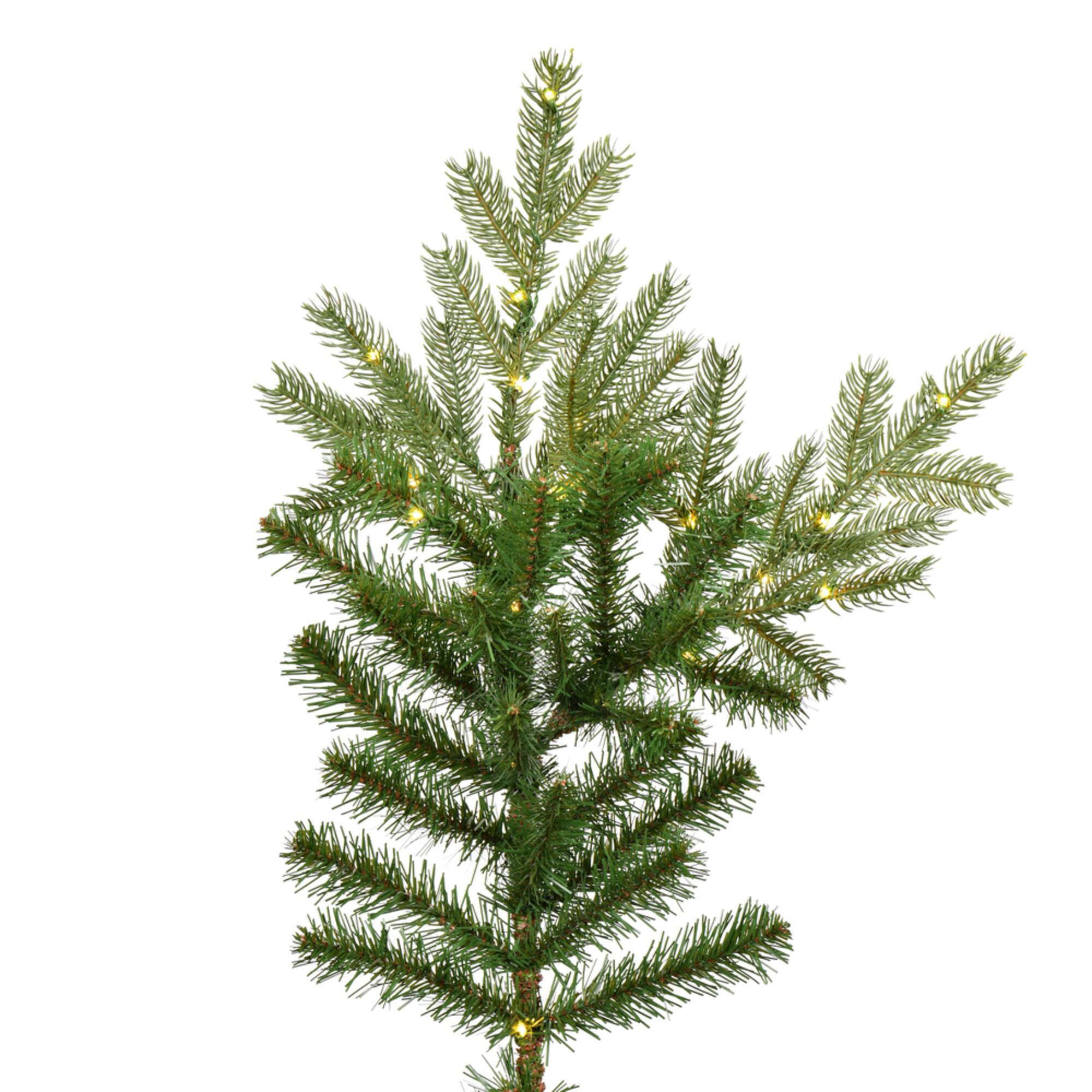 6.5ft. Pre-Lit Sherwood Fir Artificial Christmas Tree, Warm White LED Lights